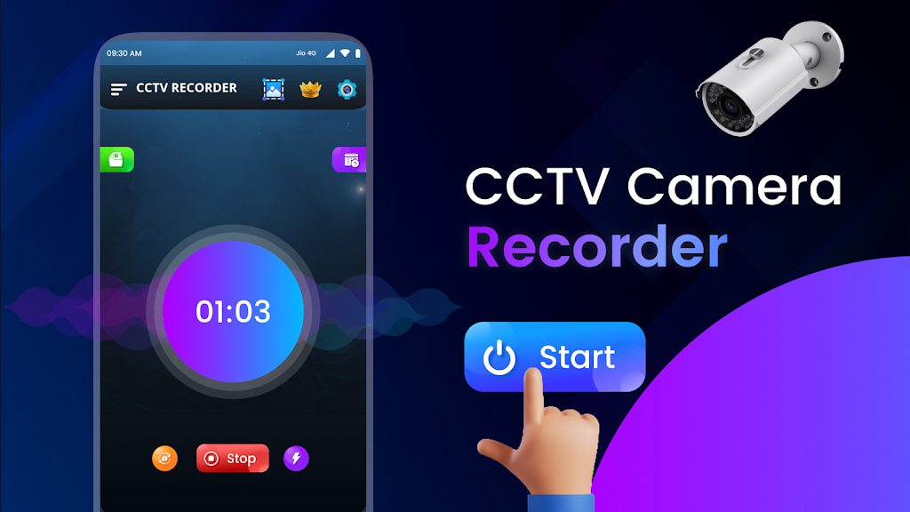 CCTV Camera Video Recorder App 스크린샷 0