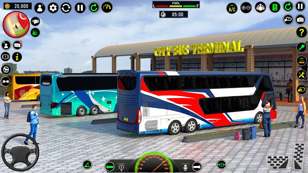 US Luxury Bus Driving Game 3D Screenshot 1