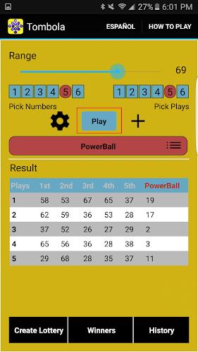 Lottery Strategy Screenshot 2