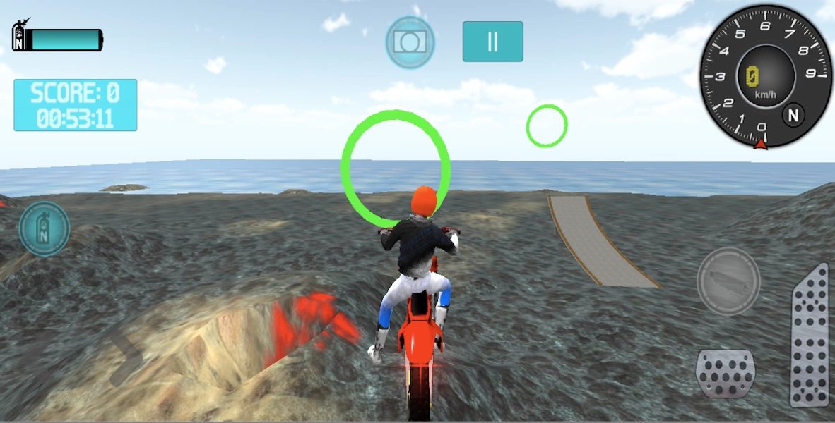 Motocross Volcano Jumping 스크린샷 2