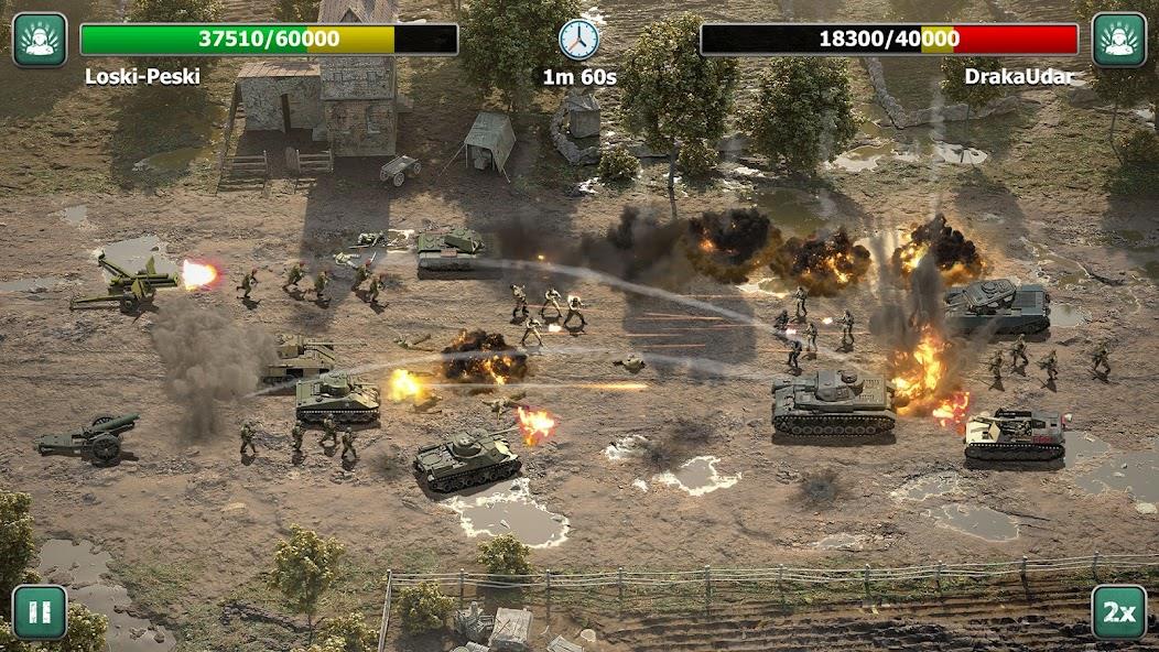 Heroes of War: Idle army game Mod Screenshot 3