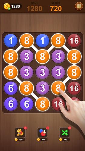 Merge bubble - Number game 스크린샷 3