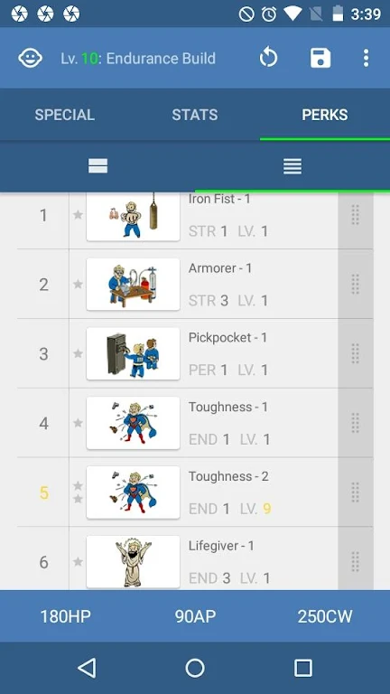 StatMan - FO4 Build Planner Ảnh chụp màn hình 3