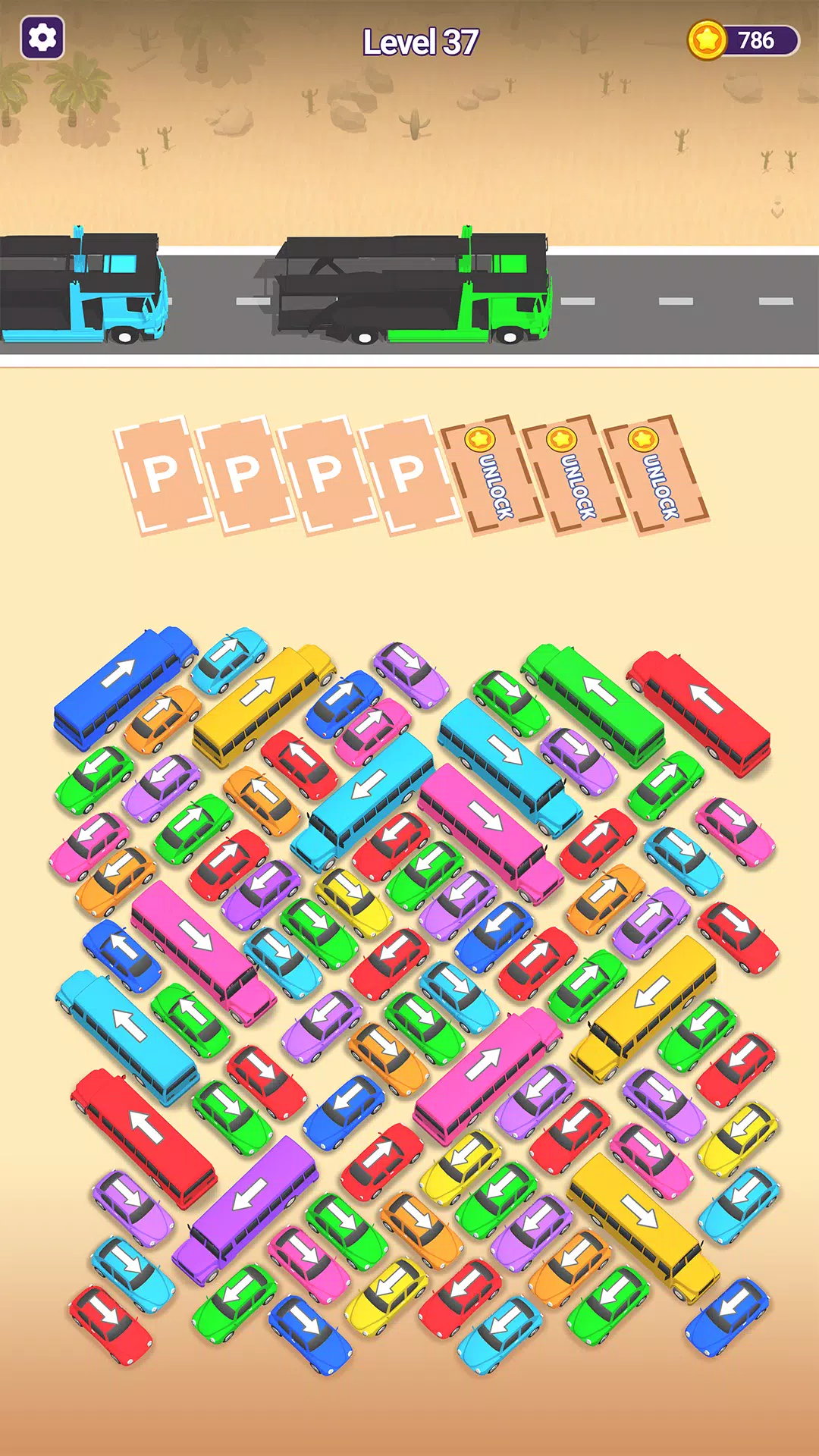 Mini Car Jam: Parking Puzzle ภาพหน้าจอ 1