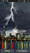 Thunderstorm Chicago - LWP Captura de pantalla 3