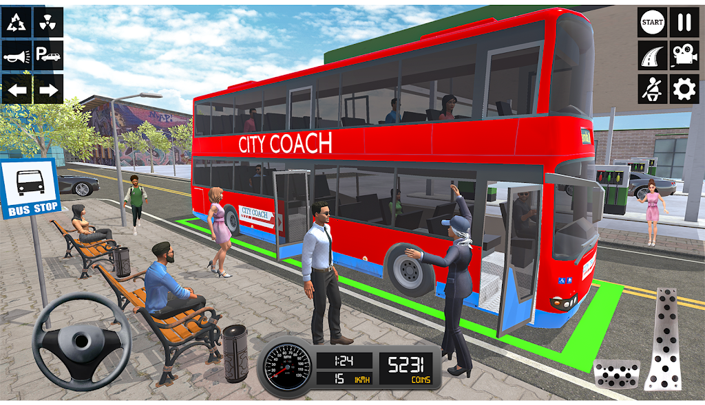 Driving Simulator 3d Bus Games स्क्रीनशॉट 3