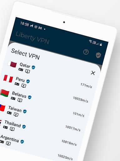 Liberty VPN Secure & Fast VPN Capture d'écran 1