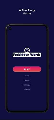 Forbidden Words - Party game Captura de tela 0