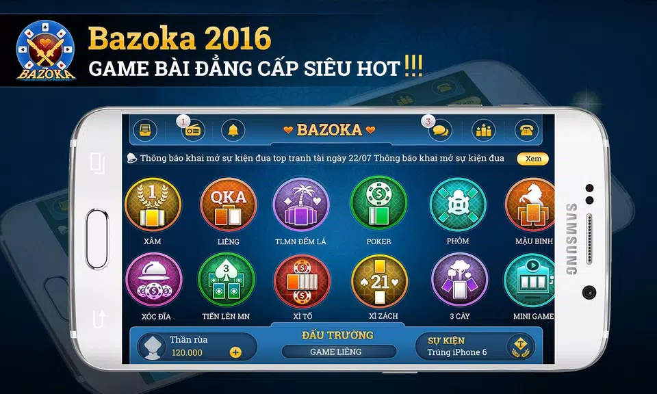 Bazoka - game bai online 2016 ภาพหน้าจอ 0