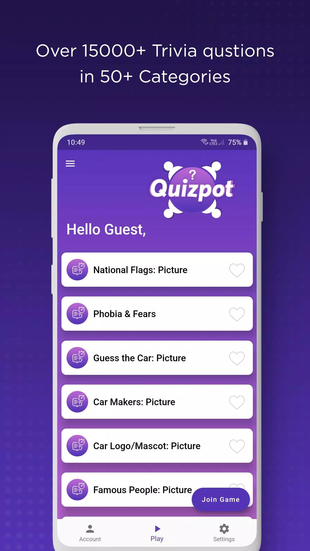 QuizPot: Group GK Quiz Trivia Screenshot 1