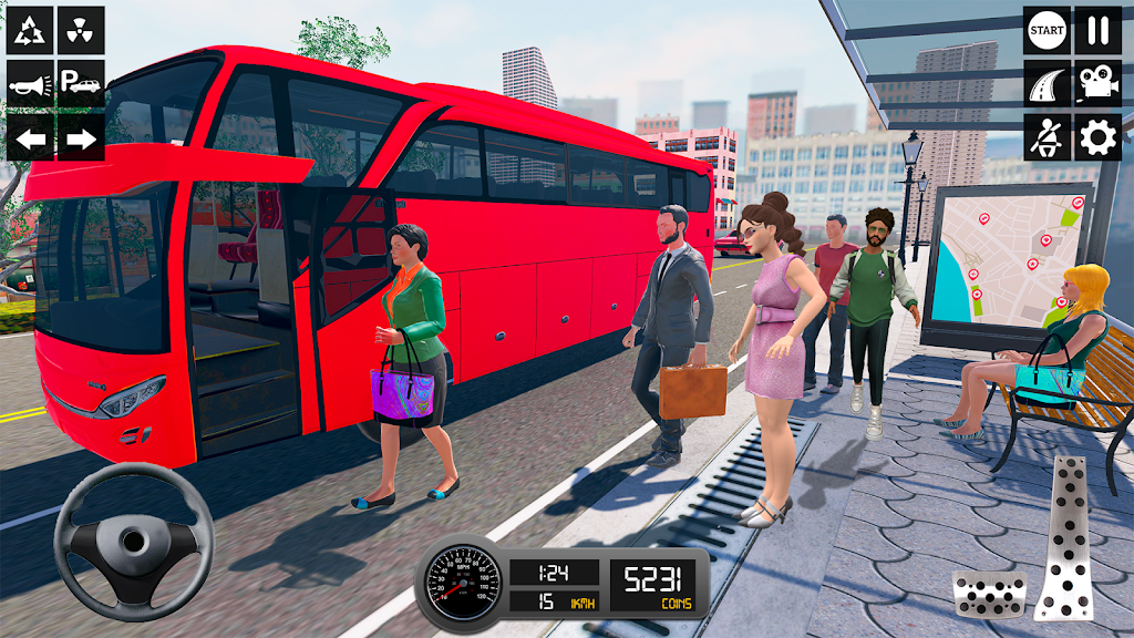 Driving Simulator 3d Bus Games Captura de tela 2