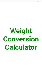 Weight Converter應用截圖第1張