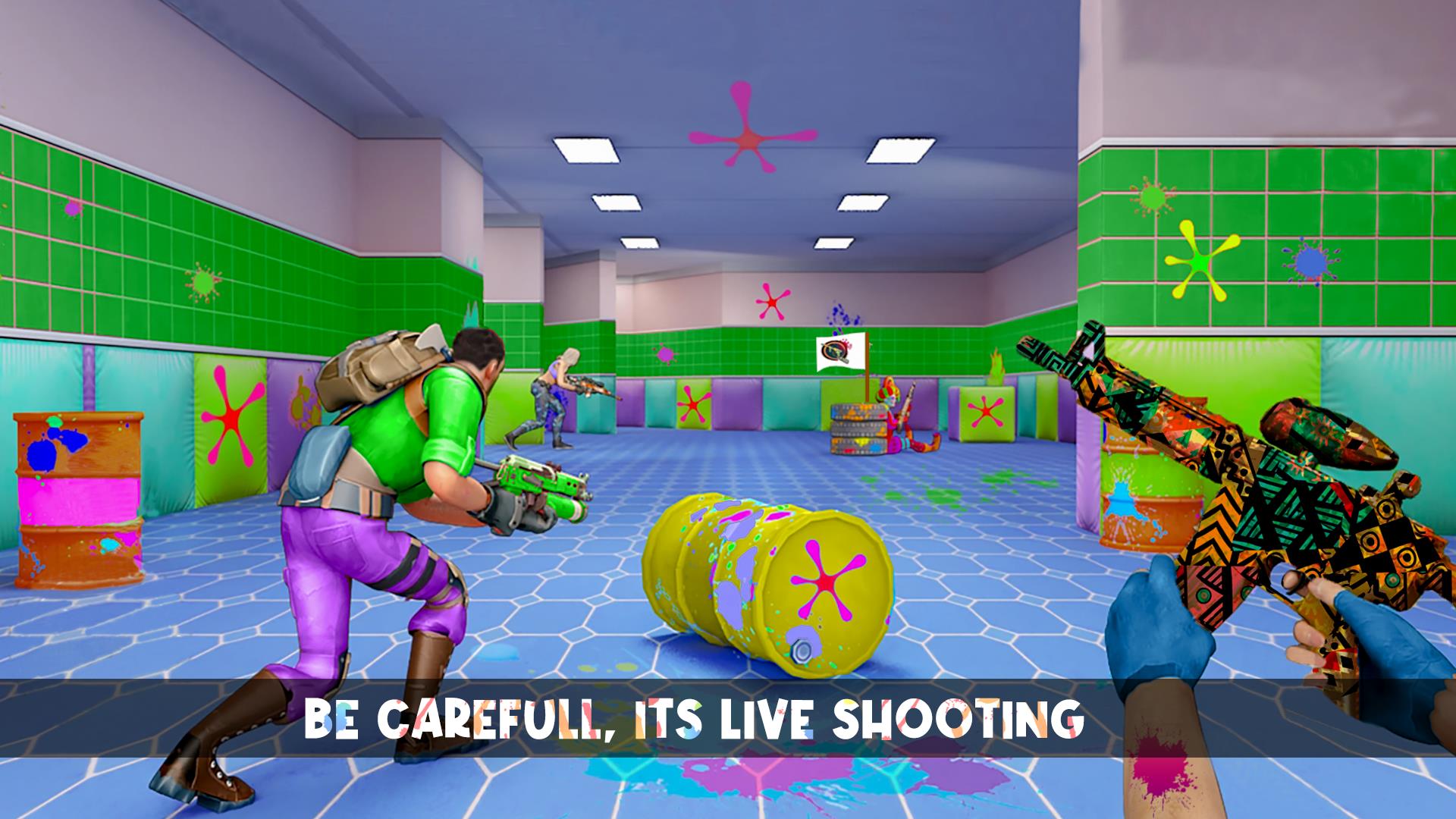 Paintball Shooting Game:3D War Screenshot 0