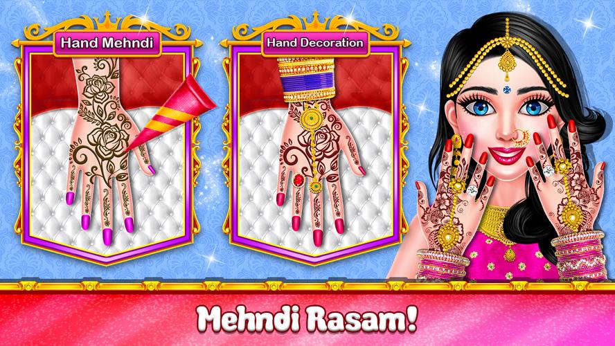 Indian Wedding Makeup Dressup Скриншот 3