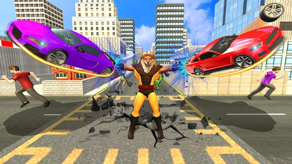 Schermata Scary Lion Crime City Attack 0