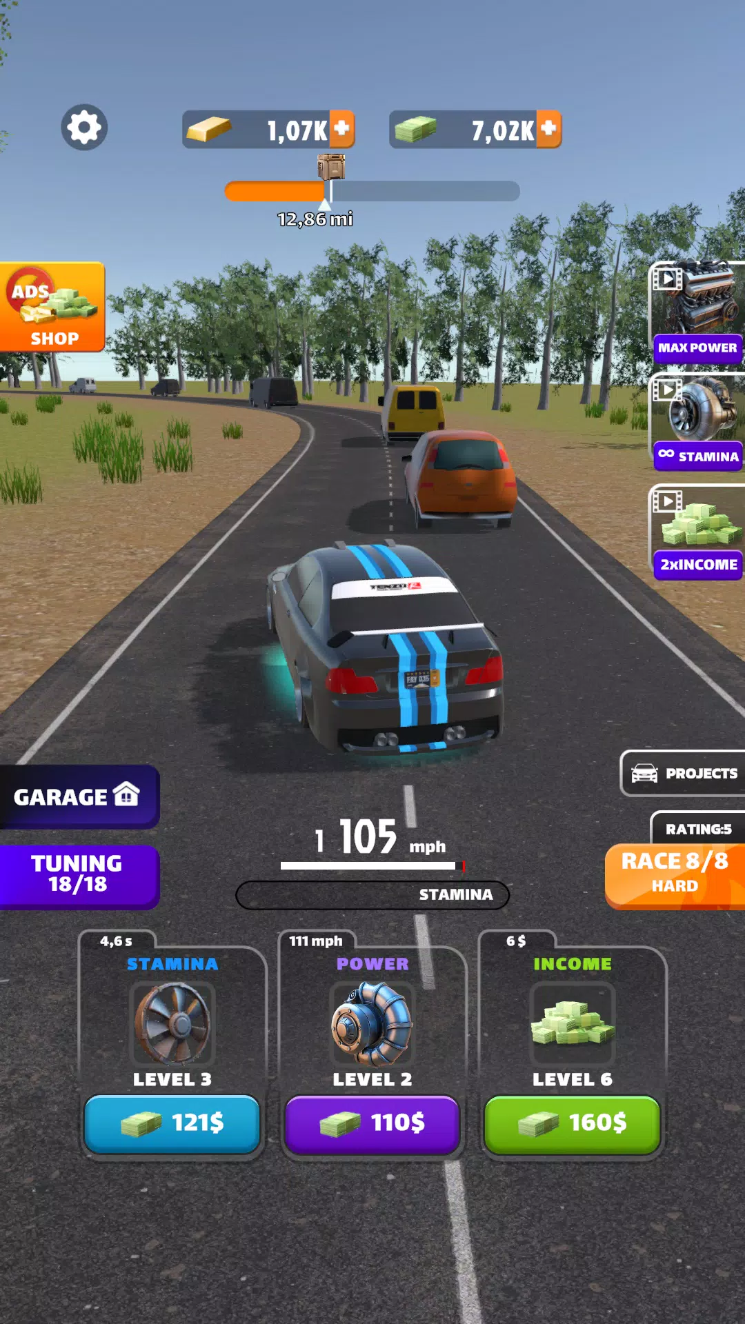 Racing Highway: Car Idle 스크린샷 2