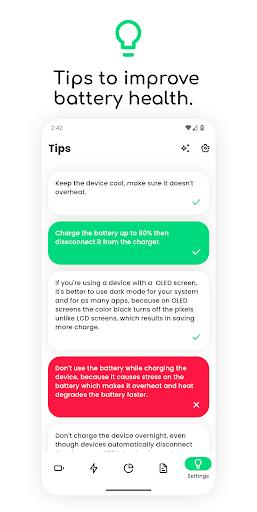 Electron: battery health info Screenshot 2