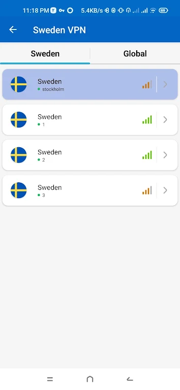 Sweden VPN - Fast & Secure Screenshot 0