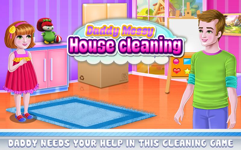 Daddy Messy House Cleaning スクリーンショット 2