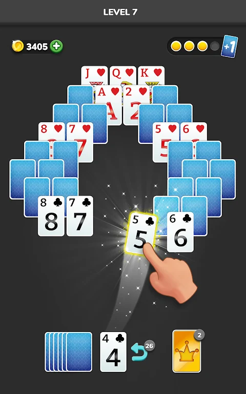 Solitaire 3D - Tripeaks Puzzle Captura de pantalla 0