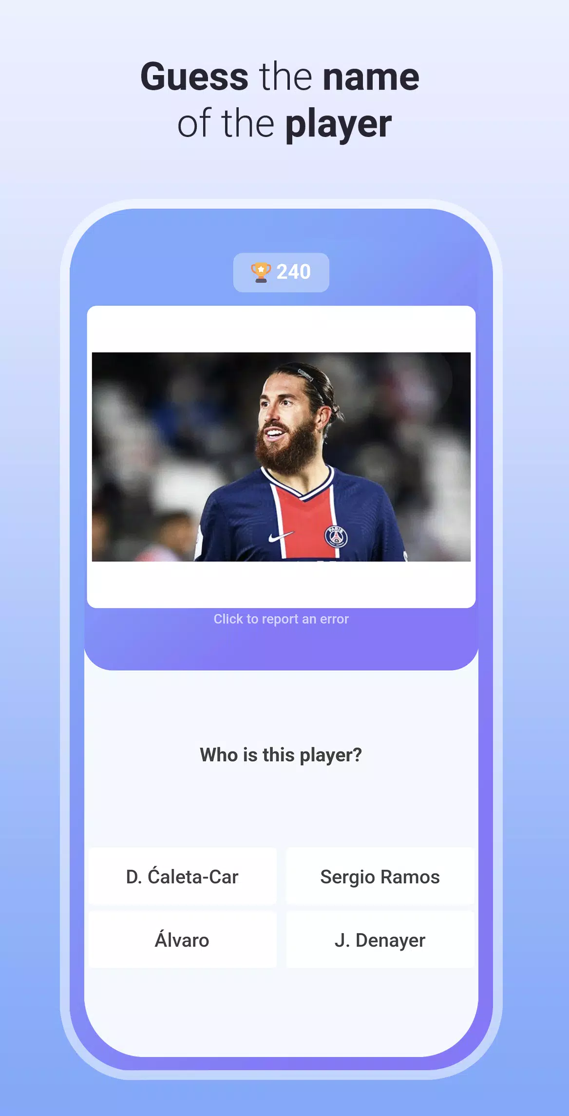 Quiz Soccer - Guess the name স্ক্রিনশট 3