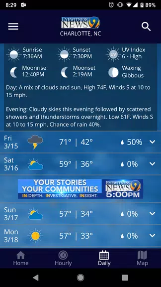 WSOC-TV Weather Ảnh chụp màn hình 3