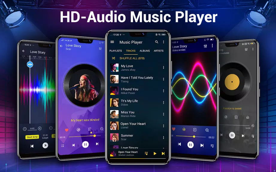 Music player- bass boost,music স্ক্রিনশট 0