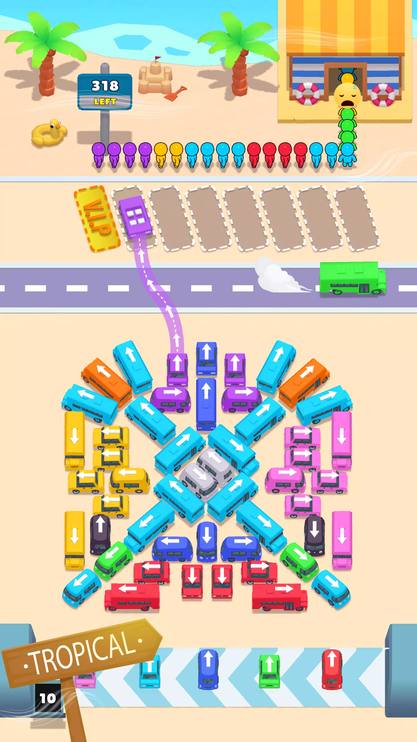 Bus Match Puzzle: Bus Shuffle Capture d'écran 3