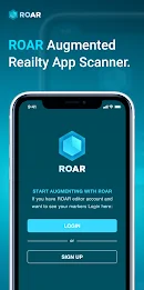 Schermata ROAR Augmented Reality App 1