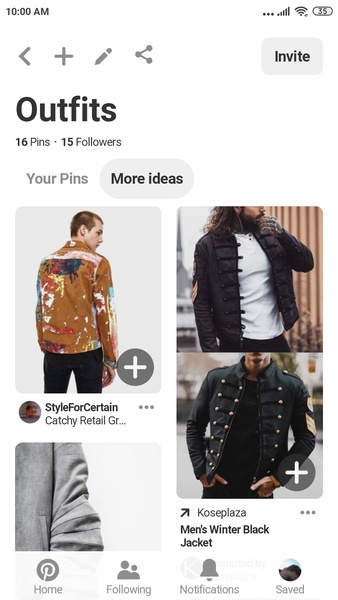 Pinterest Lite Ảnh chụp màn hình 1