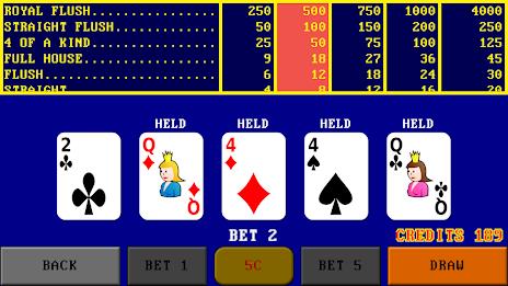 Video Poker Simulator Ảnh chụp màn hình 0