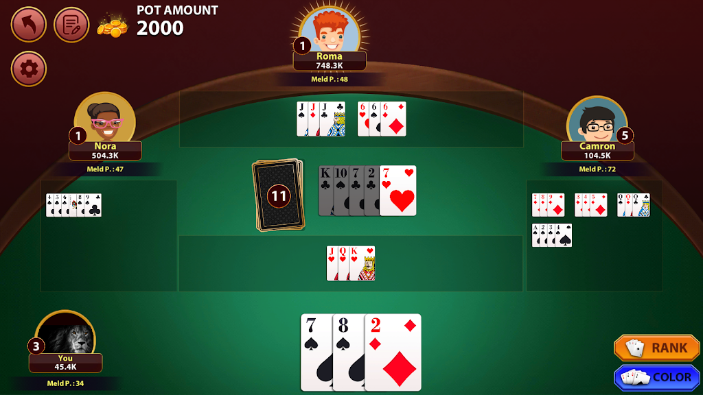 Rummy 500 : The Rummy Game Tangkapan skrin 2