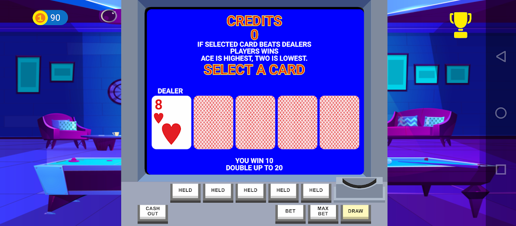 Video Poker Big Bet 스크린샷 2