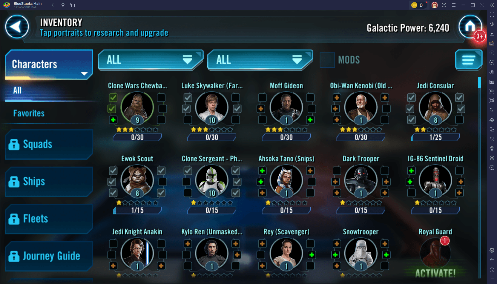 スターウォーズ：ヒーローズティアリスト2025-トップとボトムキャラクター