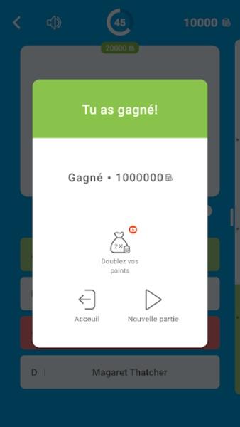 Millions Quiz - Français Tangkapan skrin 1