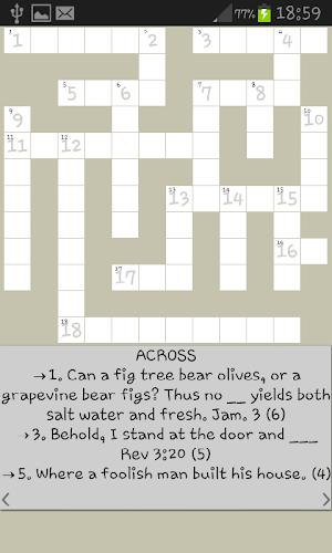 Bible Crossword Captura de pantalla 3