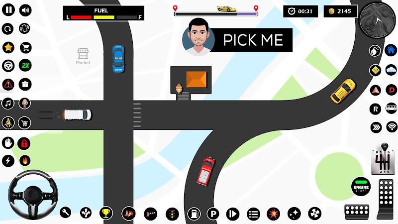 Pick N Drop Taxi Simulator Tangkapan skrin 0