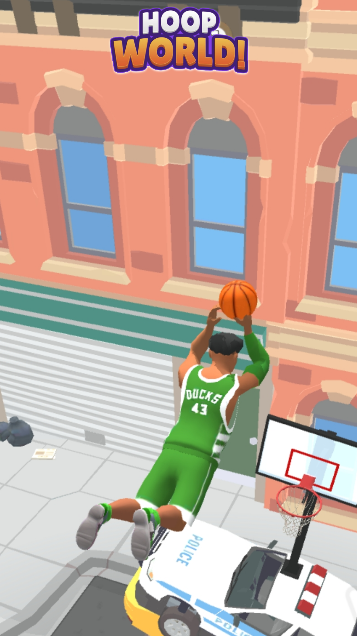 Schermata Hoop World: Flip Dunk Game 3D 1