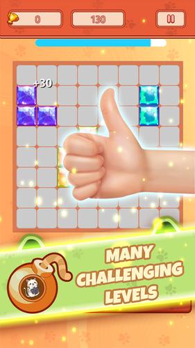 Block Puzzle Jewel Crystal Cat 스크린샷 0