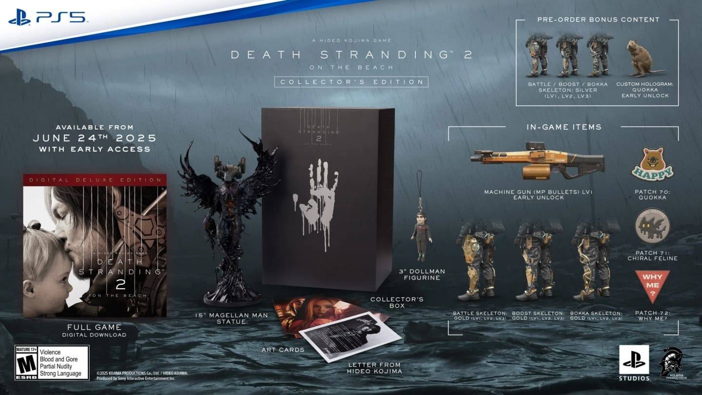 A Sony revela o trailer da edição do colecionador para Death Stranding 2: na praia