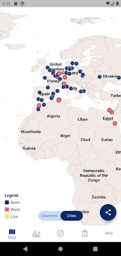 Visited: Map Your Travels Schermafbeelding 3