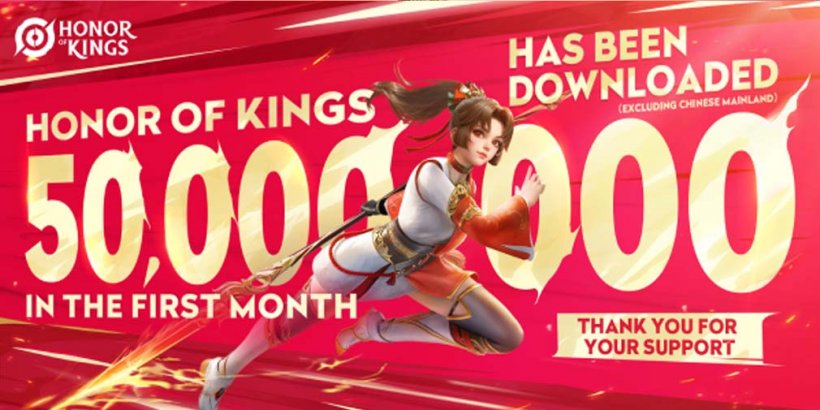 Honor of Kings Surges Past 50 Million Global Downloads