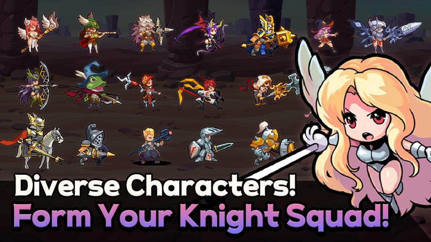 Rush! Knights : Idle RPG স্ক্রিনশট 3