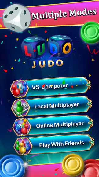 Ludo Judo - New Ludo Game of 2 Schermafbeelding 0