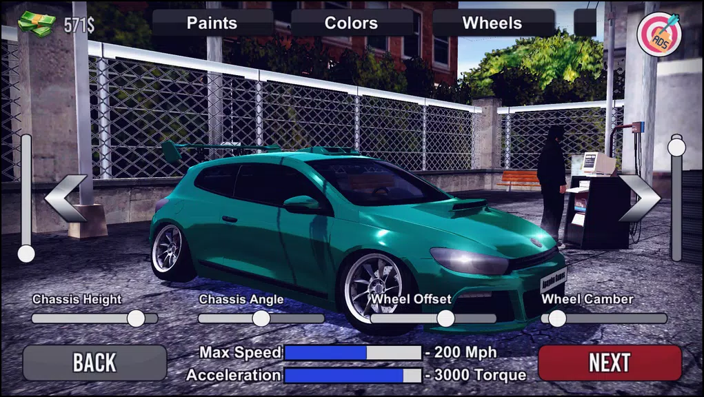 Megane Drift Simulator Tangkapan skrin 1