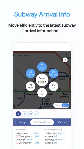 Smarter Subway – Korean subway Ảnh chụp màn hình 3