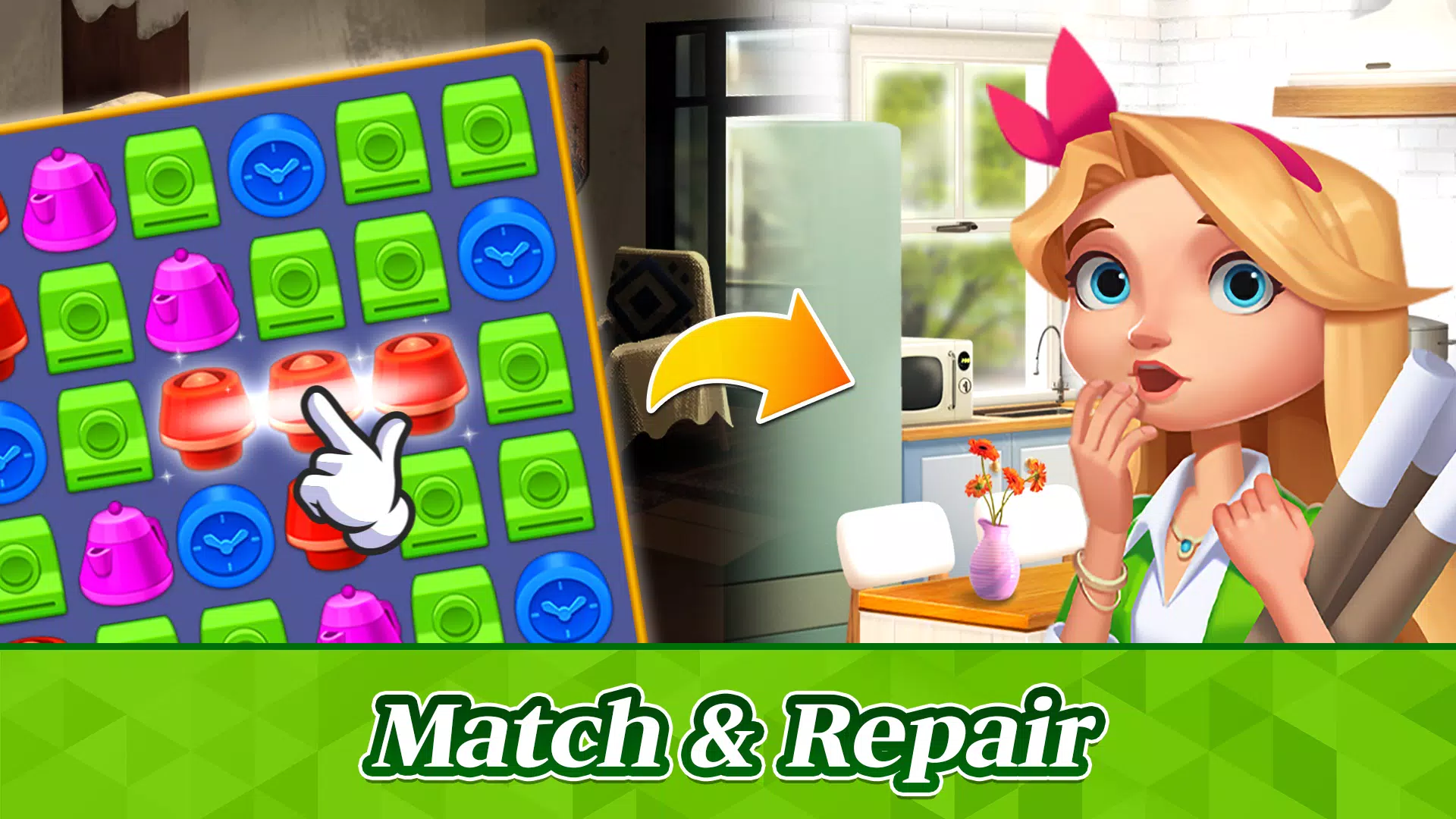 Schermata Match Puzzle House 1