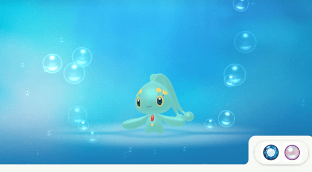 The Shiny Manaphy in Pokemon Home