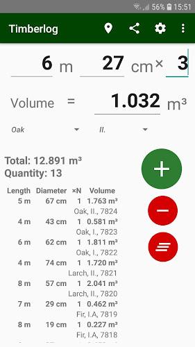 Timberlog - Timber calculator Скриншот 3