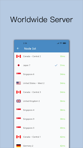 V2VPN - A Fast VPN Proxy Capture d'écran 2